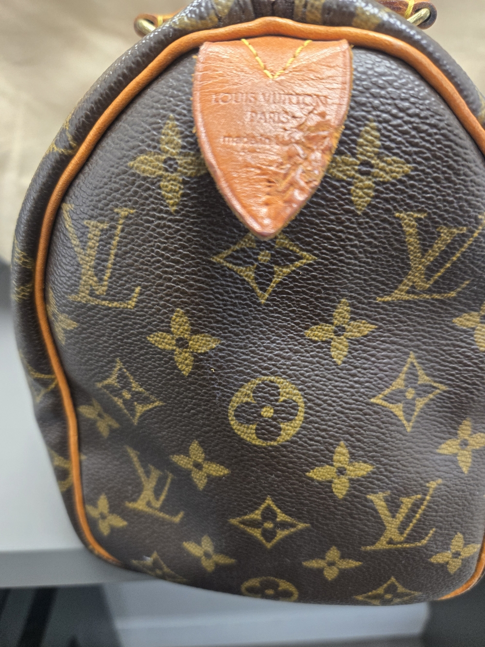SPEEDY 25 Louis Vuitton Brown Monogram Canvas Speedy with Tan Handles - Picture 2 of 7